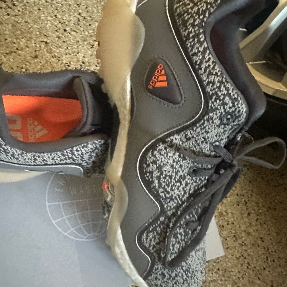 Adidas Charcoal and Tangerine Golf Shoes